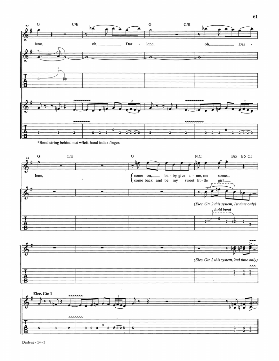 Darlene Darlene Acoustic Guitar scores gallery preview page 3