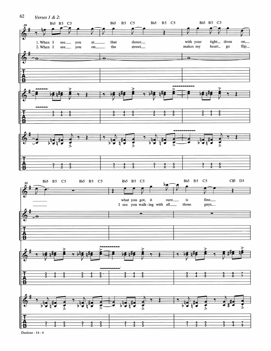 Darlene Darlene Acoustic Guitar scores gallery preview page 4