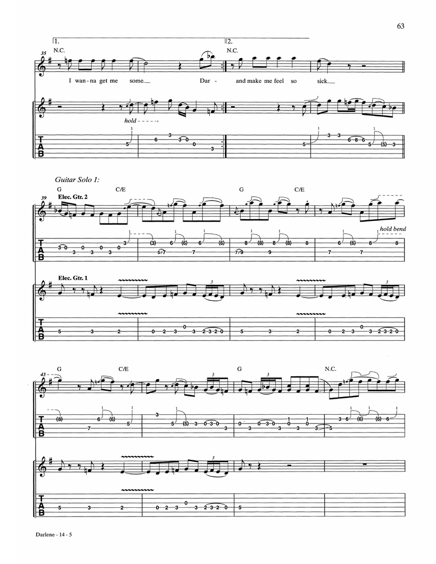 Darlene Darlene Acoustic Guitar scores gallery preview page 5