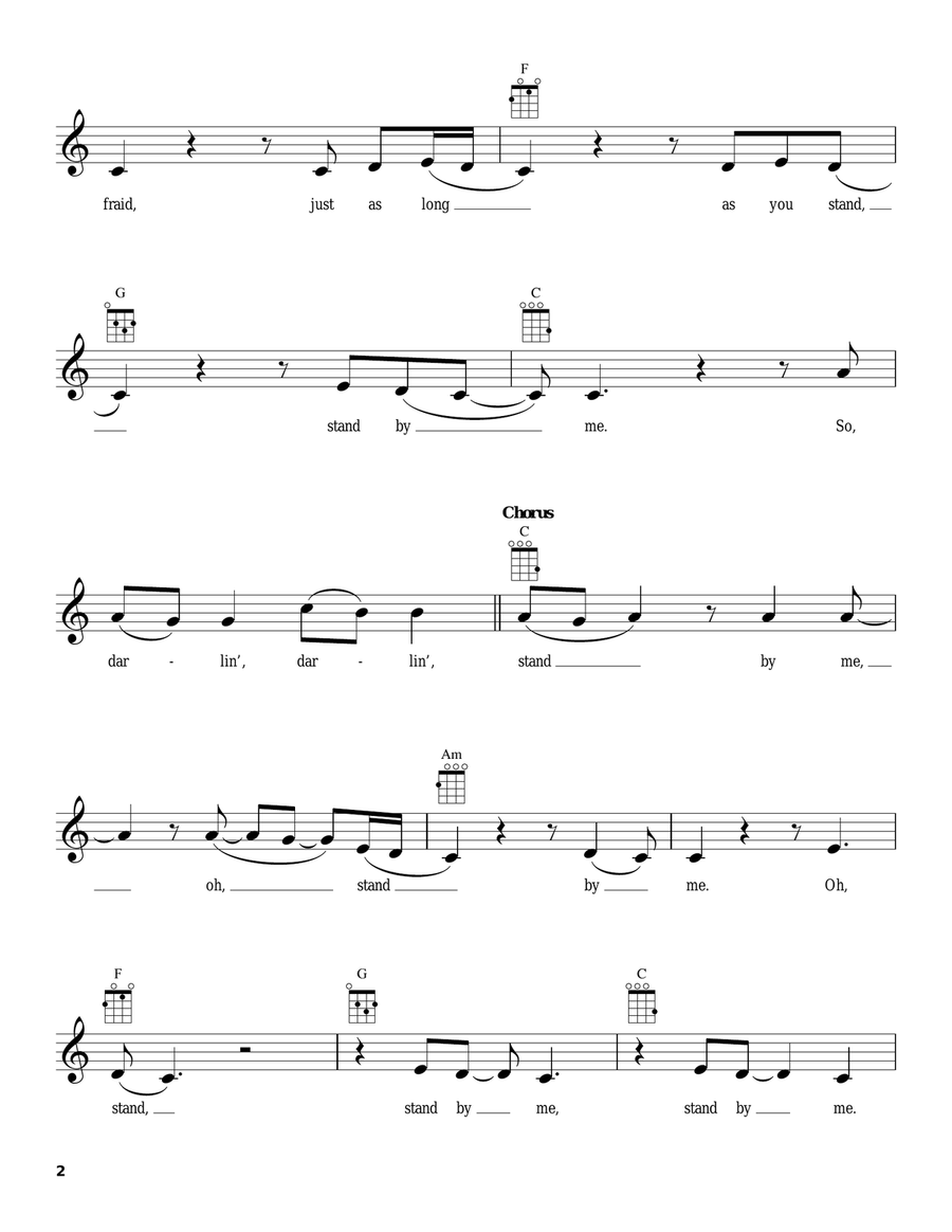 Stand By Me Stand By Me Ukulele scores gallery preview page 2