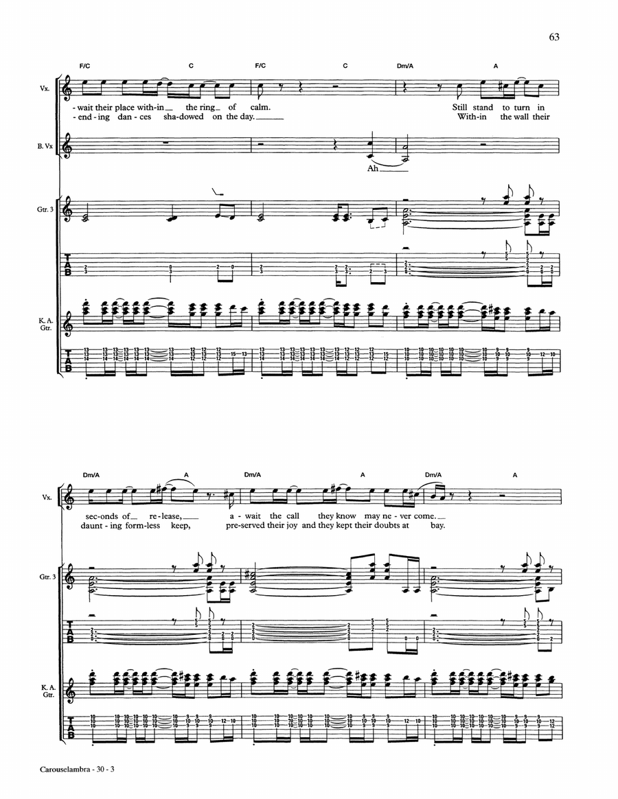 Carouselambra Carouselambra Acoustic Guitar scores gallery preview page 3