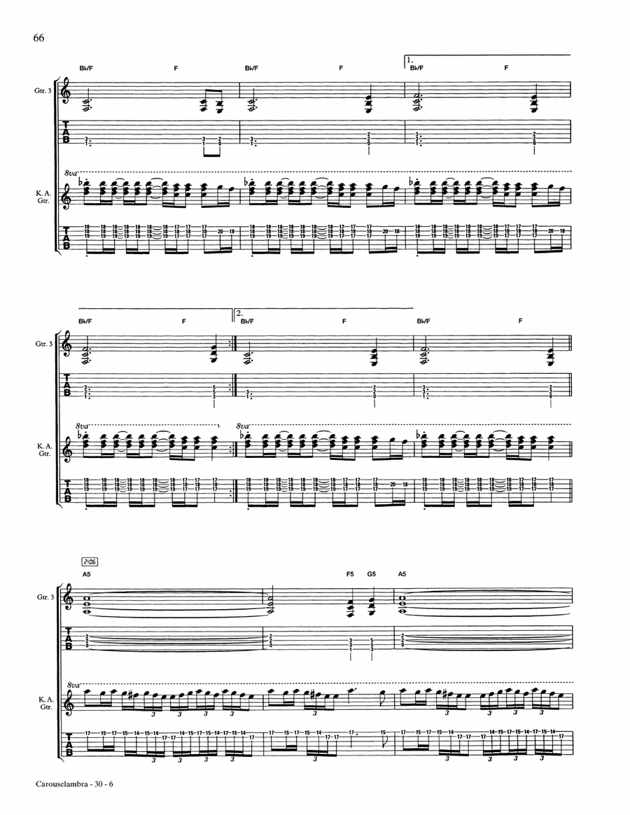 Carouselambra Carouselambra Acoustic Guitar scores gallery preview page 6