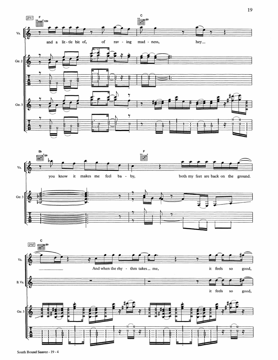 South Bound Saurez South Bound Saurez Acoustic Guitar scores gallery preview page 4