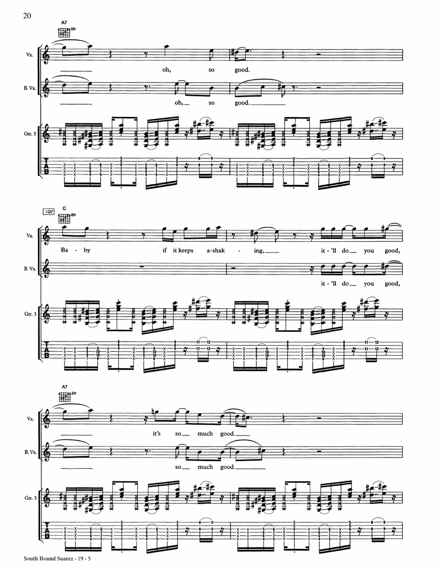 South Bound Saurez South Bound Saurez Acoustic Guitar scores gallery preview page 5