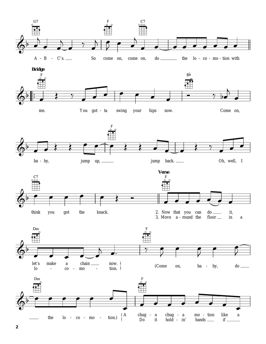The Loco-Motion Ukulele scores gallery preview page 2