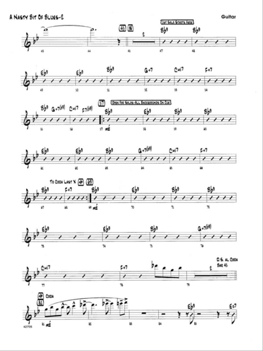 A Nasty Bit Of Blues - Guitar Acoustic Guitar scores gallery preview page 2