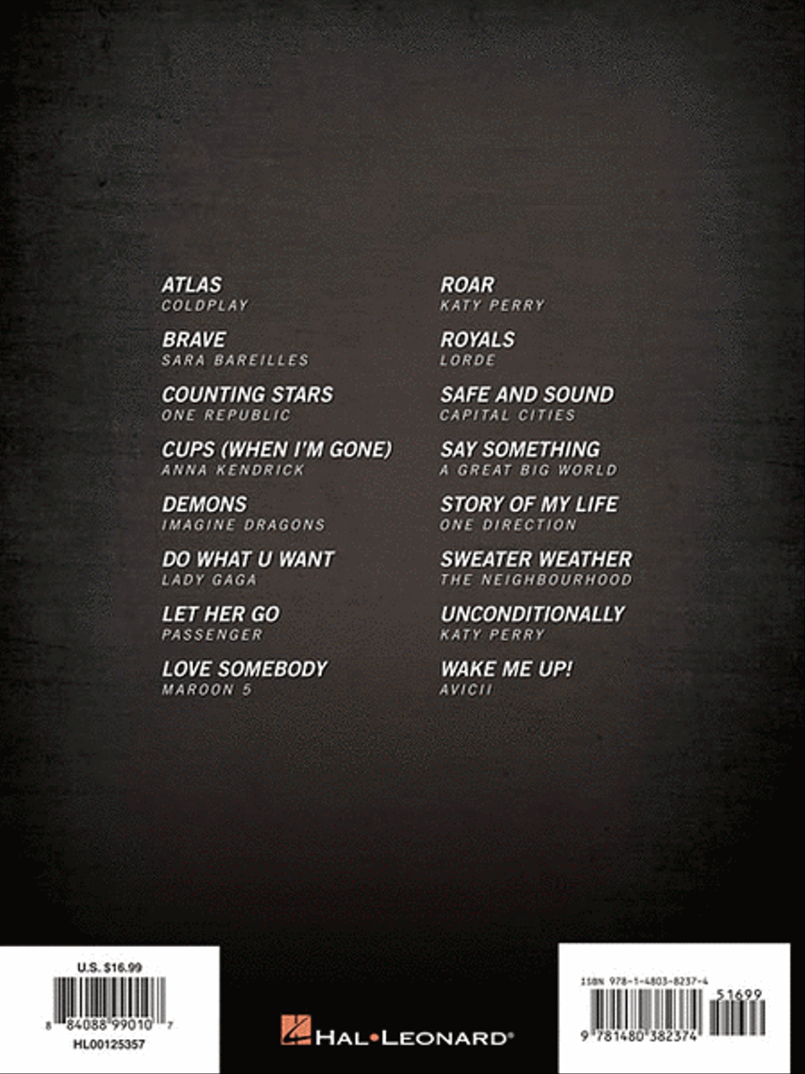 Chart Hits of 2013-2014 Piano, Vocal, Guitar scores gallery preview page 2