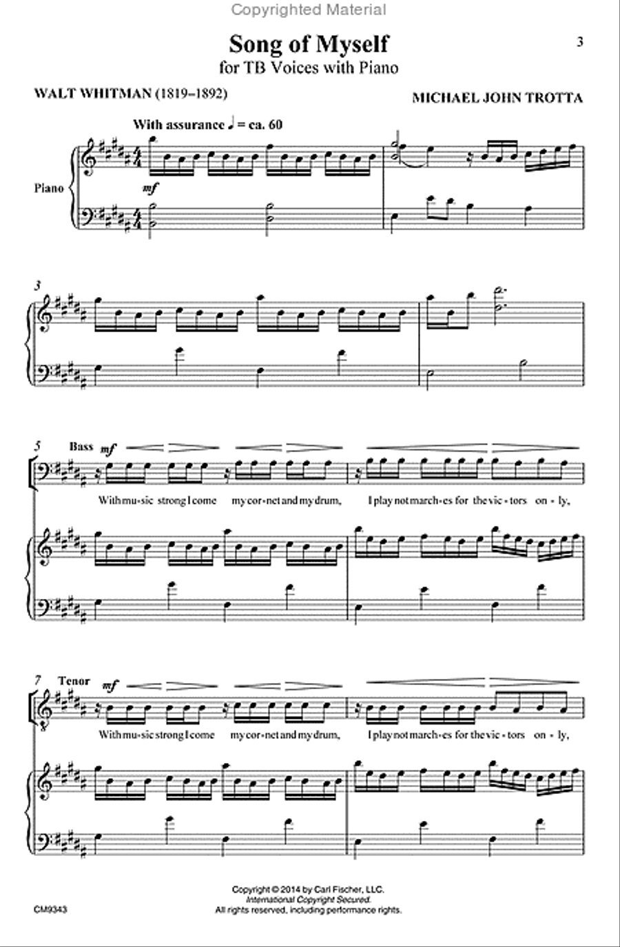 Song of Myself Song of Myself TB scores gallery preview page 2