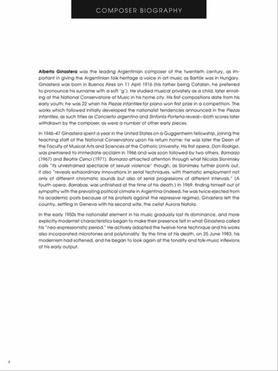 Suite de danzas criollas, Op. 15 and Rondó sobre temas infantiles argentinos Piano Solo scores gallery preview page 4