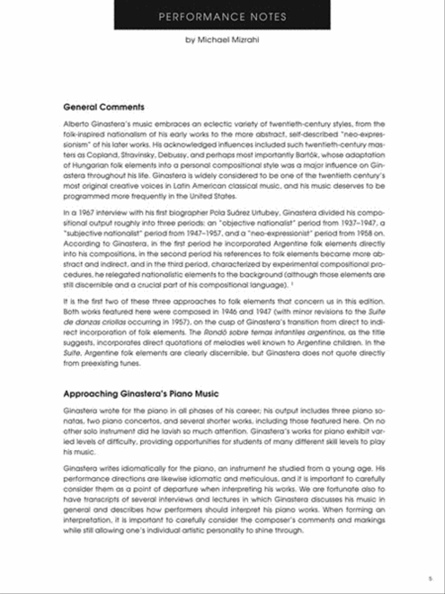 Suite de danzas criollas, Op. 15 and Rondó sobre temas infantiles argentinos Piano Solo scores gallery preview page 5
