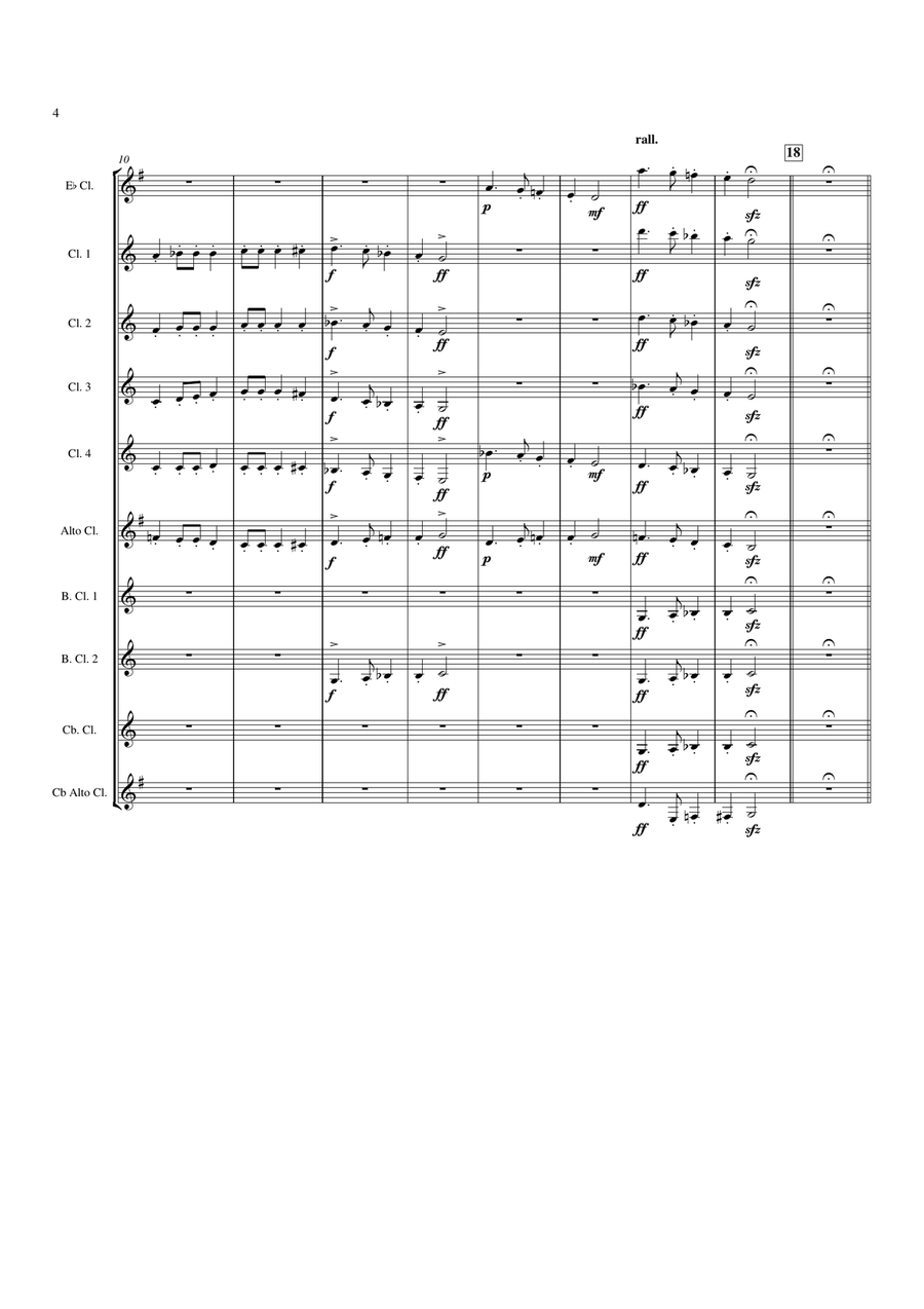 Waltz Of Madness - Score Waltz Of Madness - Score Woodwind Ensemble scores gallery preview page 4