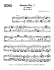Sonata No. 1 In F Minor, Op. 2, No. 1