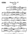 Sonata No. 12 In A-flat Major, Op. 26