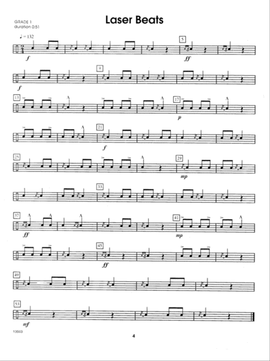 Winning Snare Drum Solos For The Beginner Percussion scores gallery preview page 4