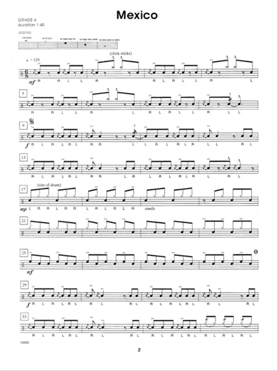 Winning Snare Drum Solos Percussion scores gallery preview page 2