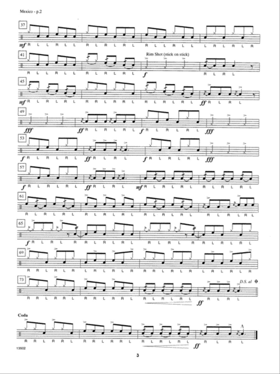 Winning Snare Drum Solos Percussion scores gallery preview page 3