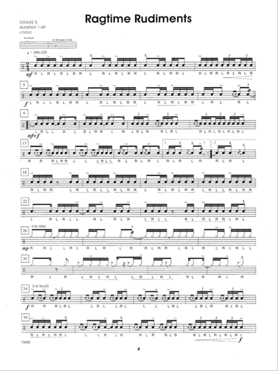 Winning Snare Drum Solos Percussion scores gallery preview page 4