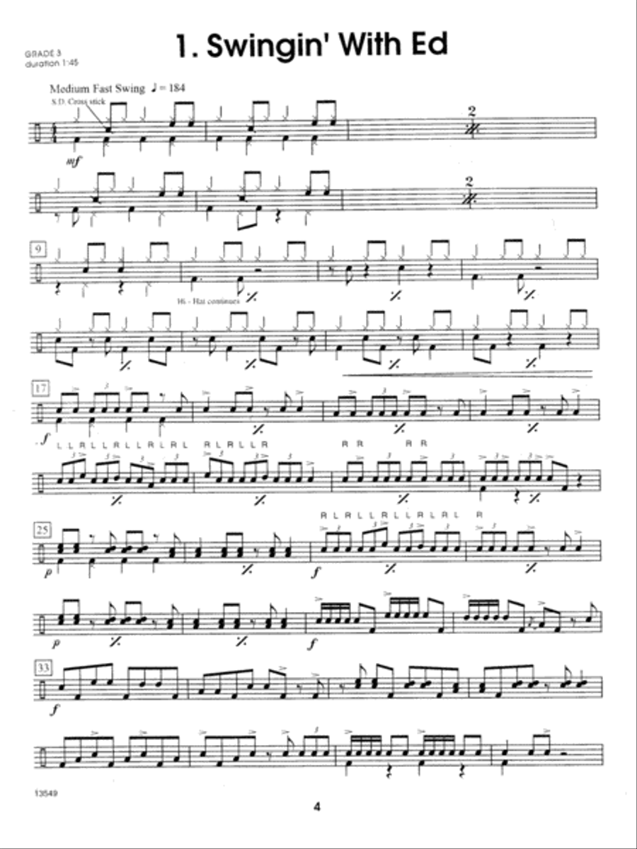 Jazz Solos For Drum Set, Volume 2 Drum Set scores gallery preview page 4