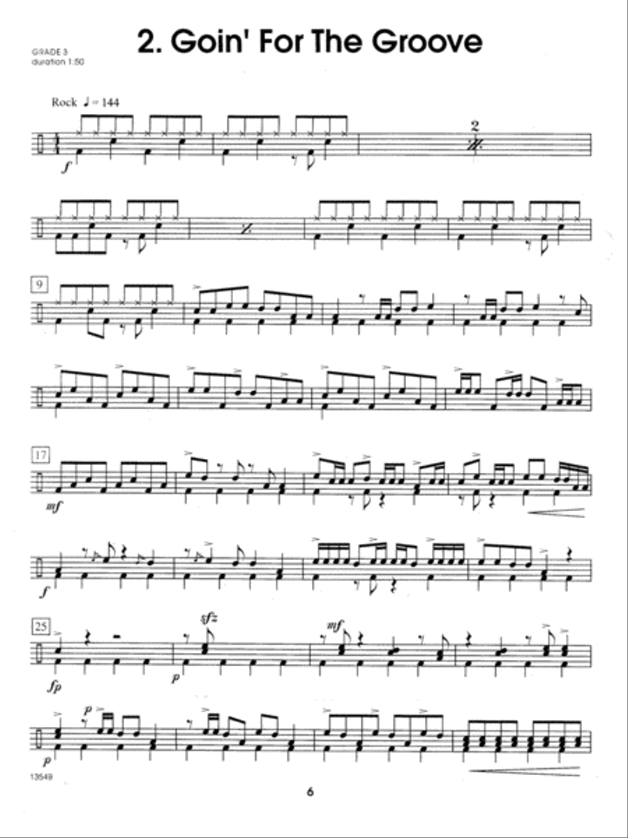 Jazz Solos For Drum Set, Volume 2 Drum Set scores gallery preview page 6