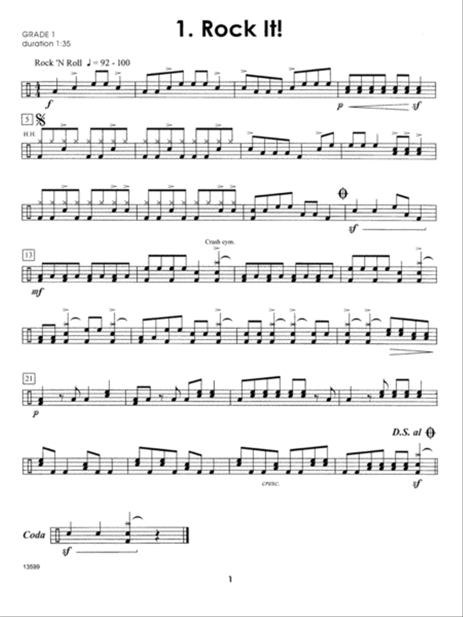 More Contest Solos For The Young Drum Set Player Drum Set scores gallery preview page 3