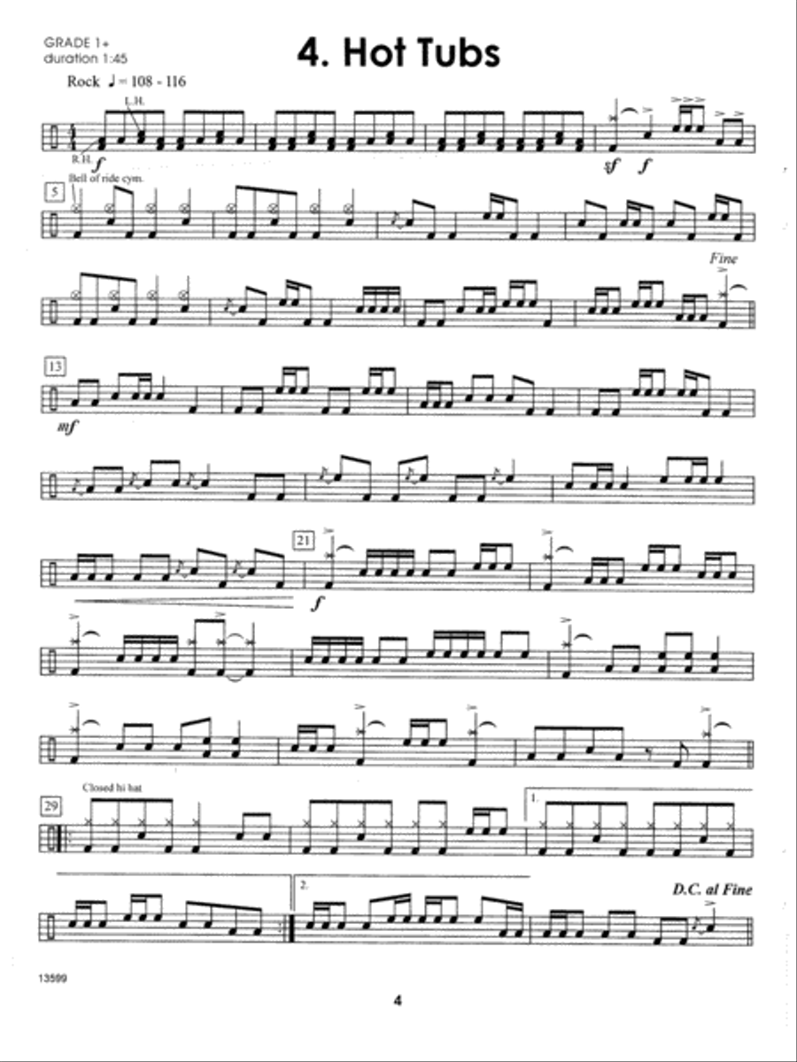 More Contest Solos For The Young Drum Set Player Drum Set scores gallery preview page 6