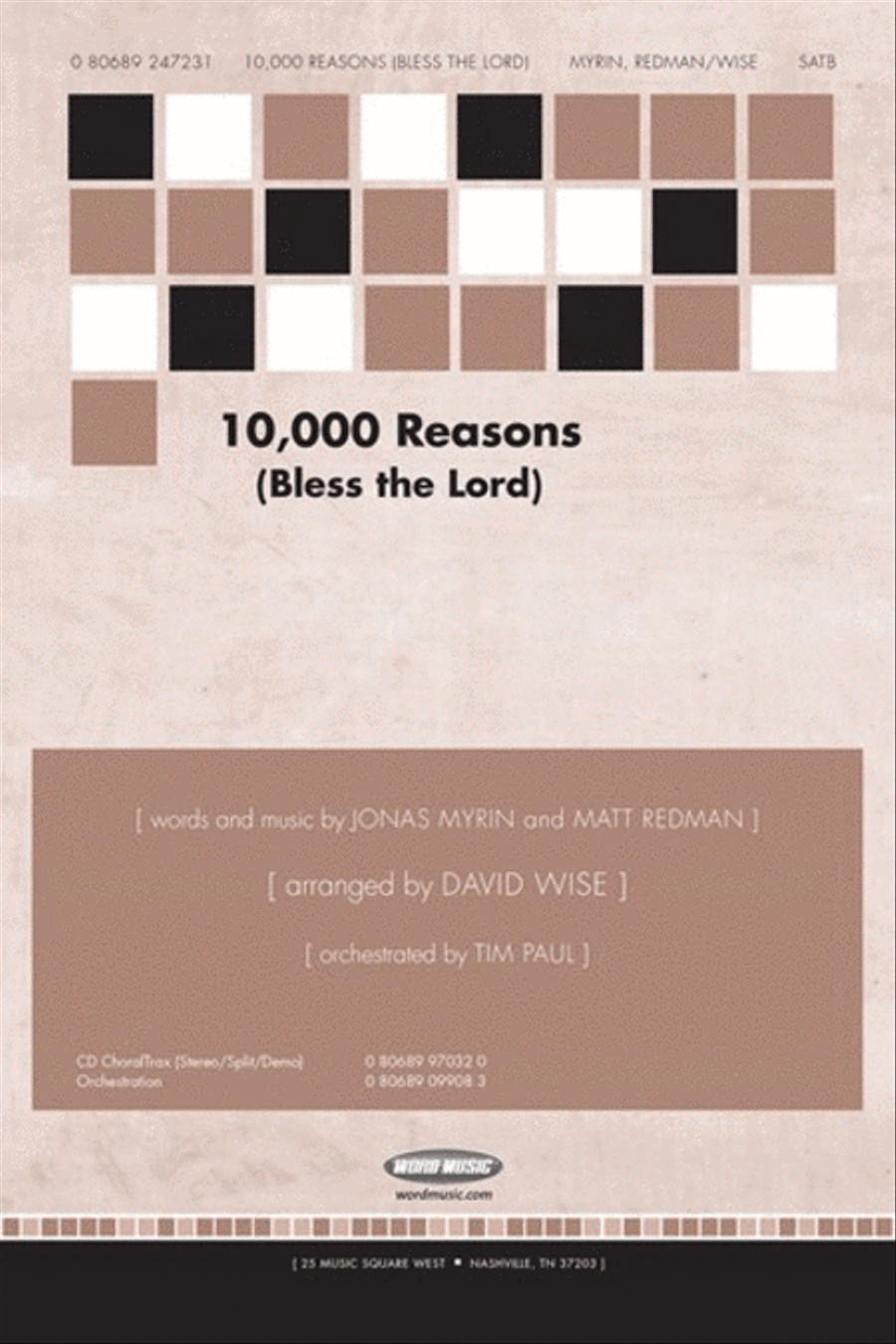 10,000 Reasons - Orchestration Choir scores gallery preview page 1