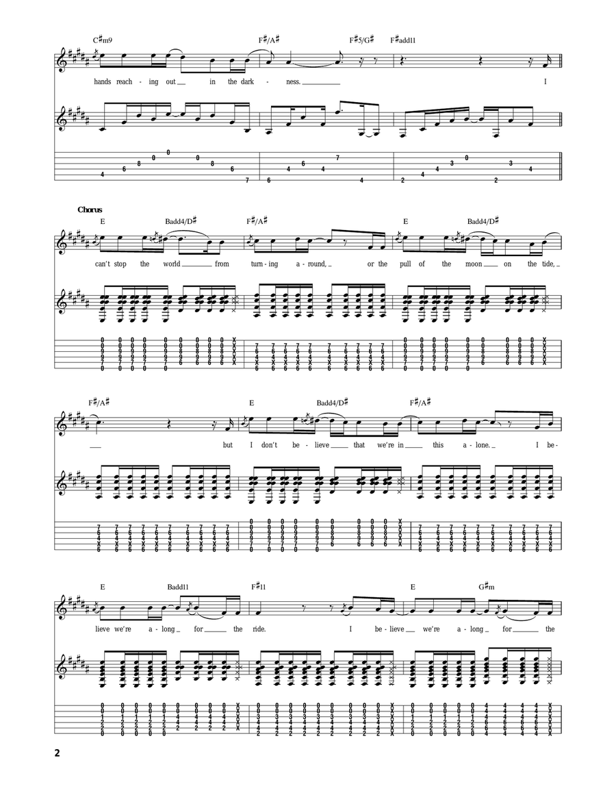 Along For The Ride Along For The Ride Acoustic Guitar scores gallery preview page 2