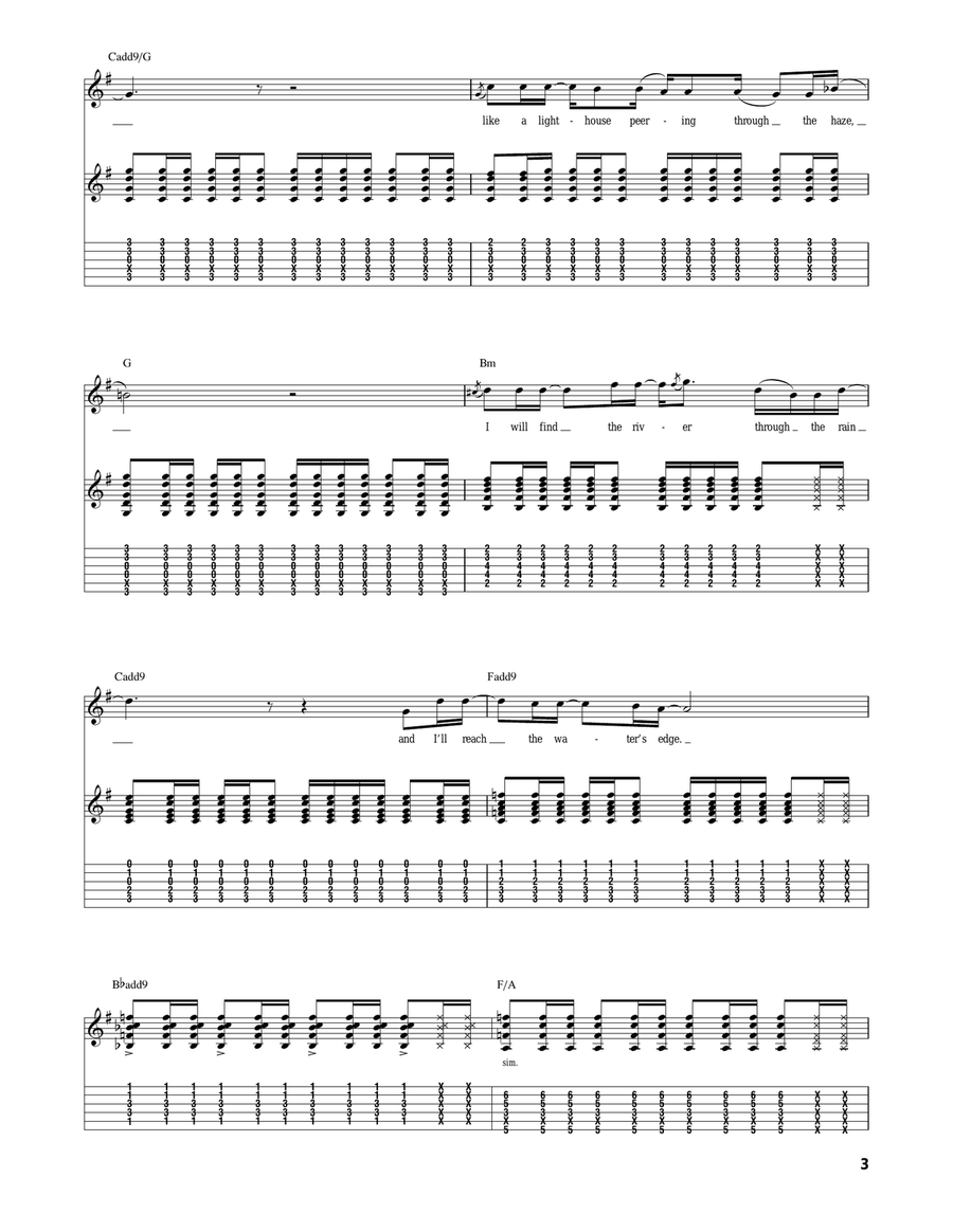 The Bigger Picture The Bigger Picture Acoustic Guitar scores gallery preview page 3