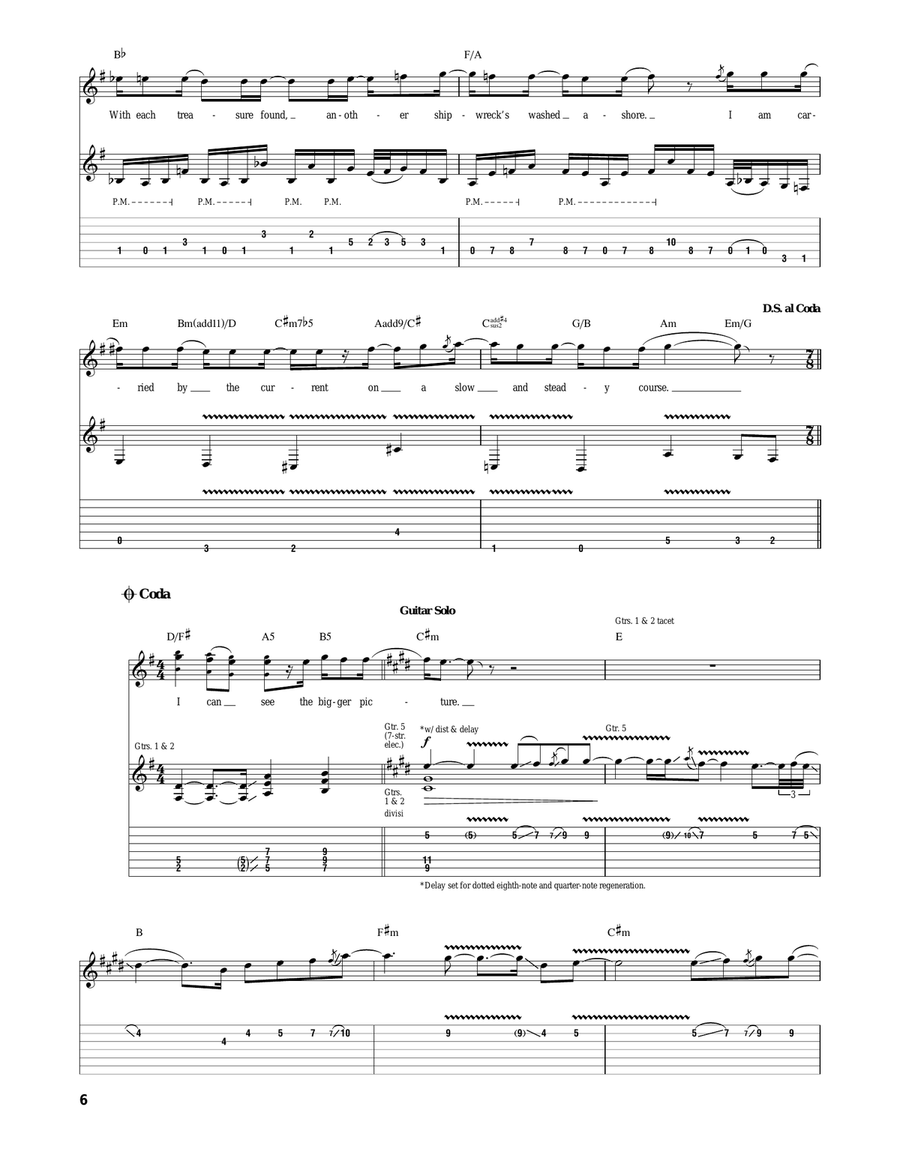 The Bigger Picture The Bigger Picture Acoustic Guitar scores gallery preview page 6