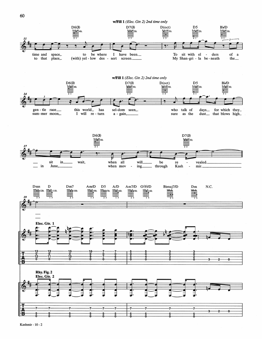 Kashmir Kashmir Acoustic Guitar scores gallery preview page 2