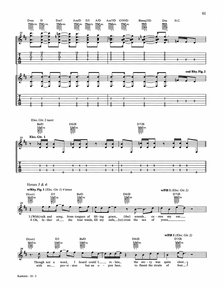 Kashmir Kashmir Acoustic Guitar scores gallery preview page 3