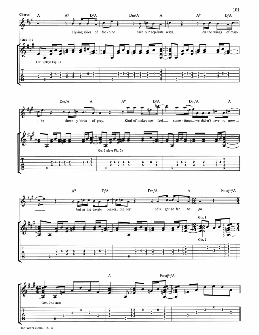 Ten Years Gone Ten Years Gone Acoustic Guitar scores gallery preview page 4