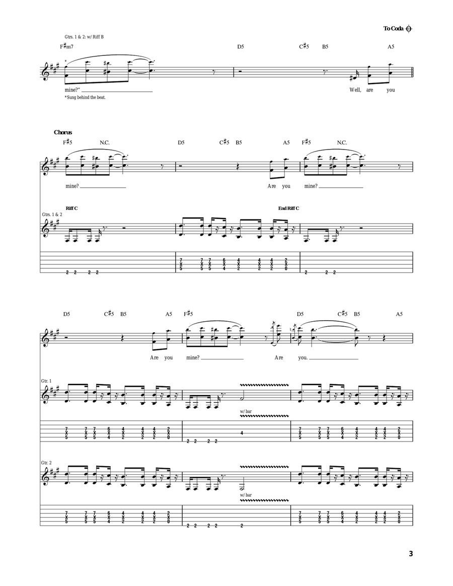 R U Mine? R U Mine? Acoustic Guitar scores gallery preview page 3