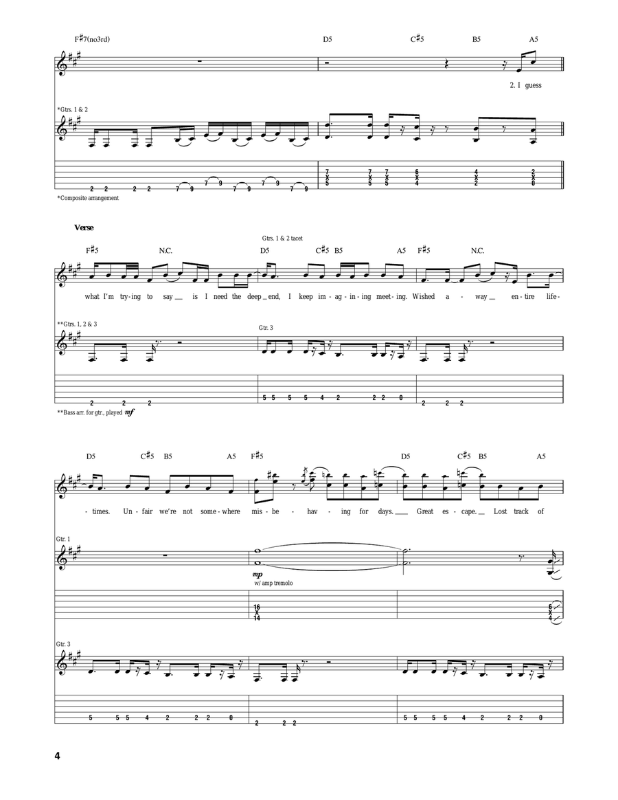 R U Mine? R U Mine? Acoustic Guitar scores gallery preview page 4