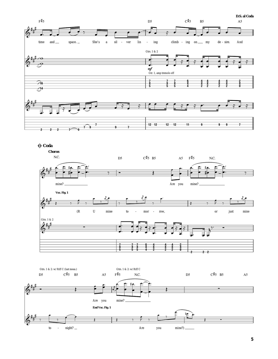 R U Mine? R U Mine? Acoustic Guitar scores gallery preview page 5