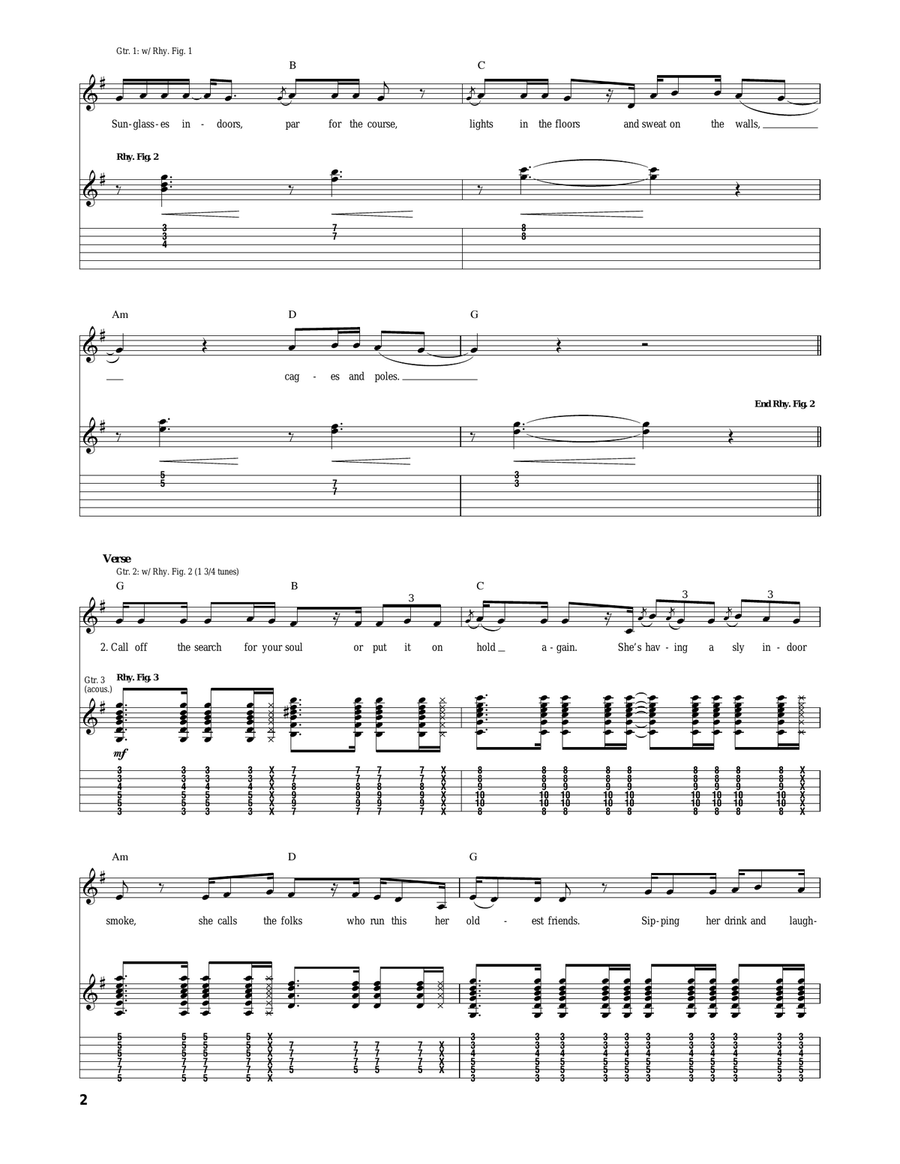 No. 1 Party Anthem No. 1 Party Anthem Acoustic Guitar scores gallery preview page 2