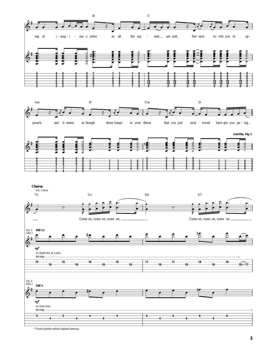 No. 1 Party Anthem No. 1 Party Anthem Acoustic Guitar scores gallery preview page 3