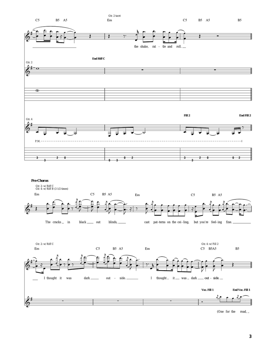 One For The Road One For The Road Acoustic Guitar scores gallery preview page 3