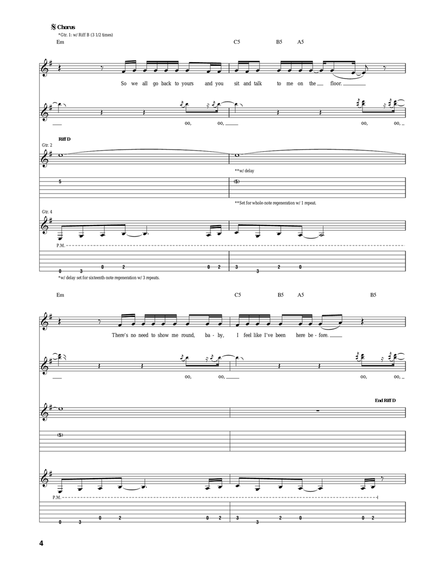 One For The Road One For The Road Acoustic Guitar scores gallery preview page 4