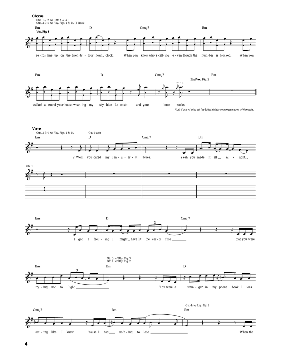 Knee Socks Knee Socks Acoustic Guitar scores gallery preview page 4