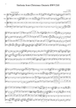 J.S.Bach Sinfonia from Christmas Oratorio BWV248, for string quartet, CB223
