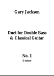 Duet for Double Bass and Classical Guitar No. 1 in D Minor