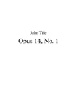 Opus 14, no. 1 - guitar tablature mini preview