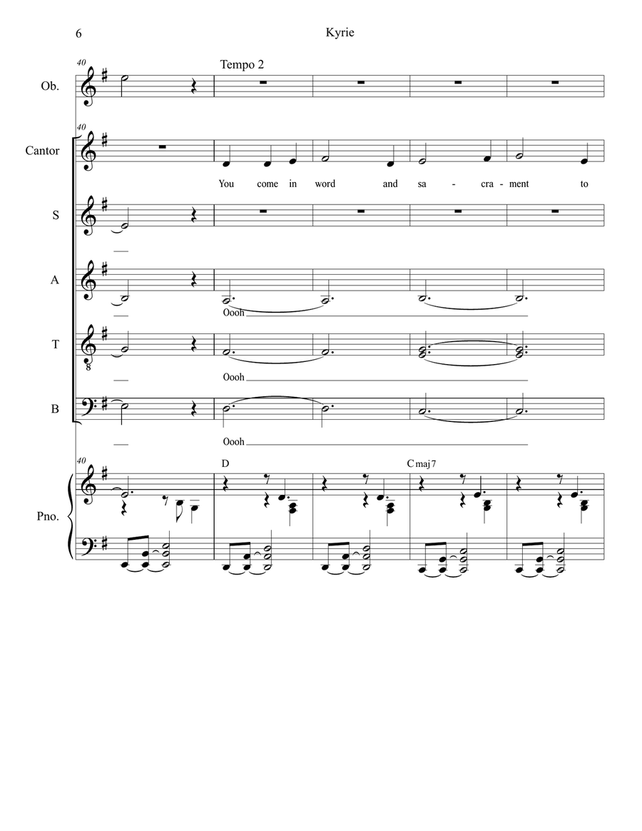 Mass of Saint Joseph (Choir/Vocal score) 4-Part scores gallery preview page 6