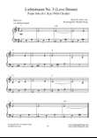 Liebestraum No.3 (Love Dream) - Romantic Easy Piano Music in C Key