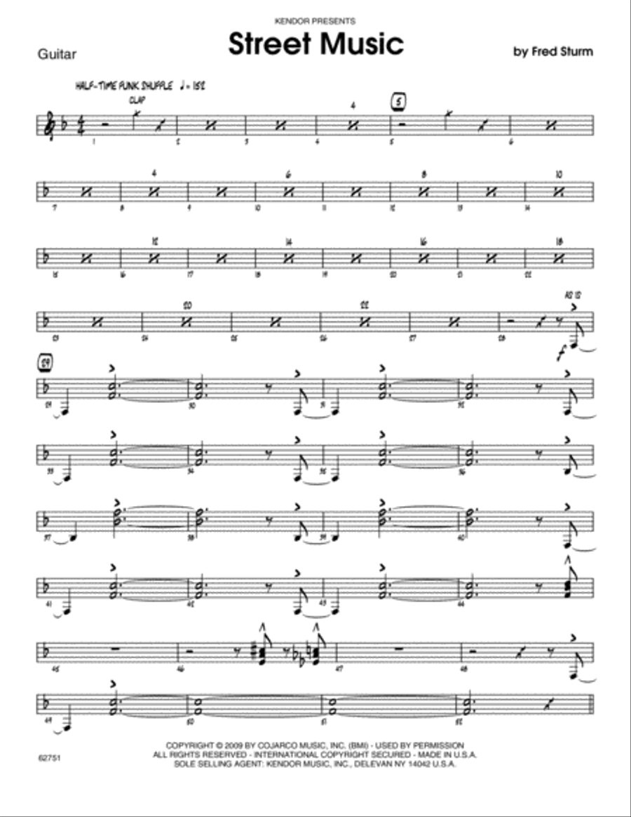 Street Music - Guitar Electric Guitar scores gallery preview page 1