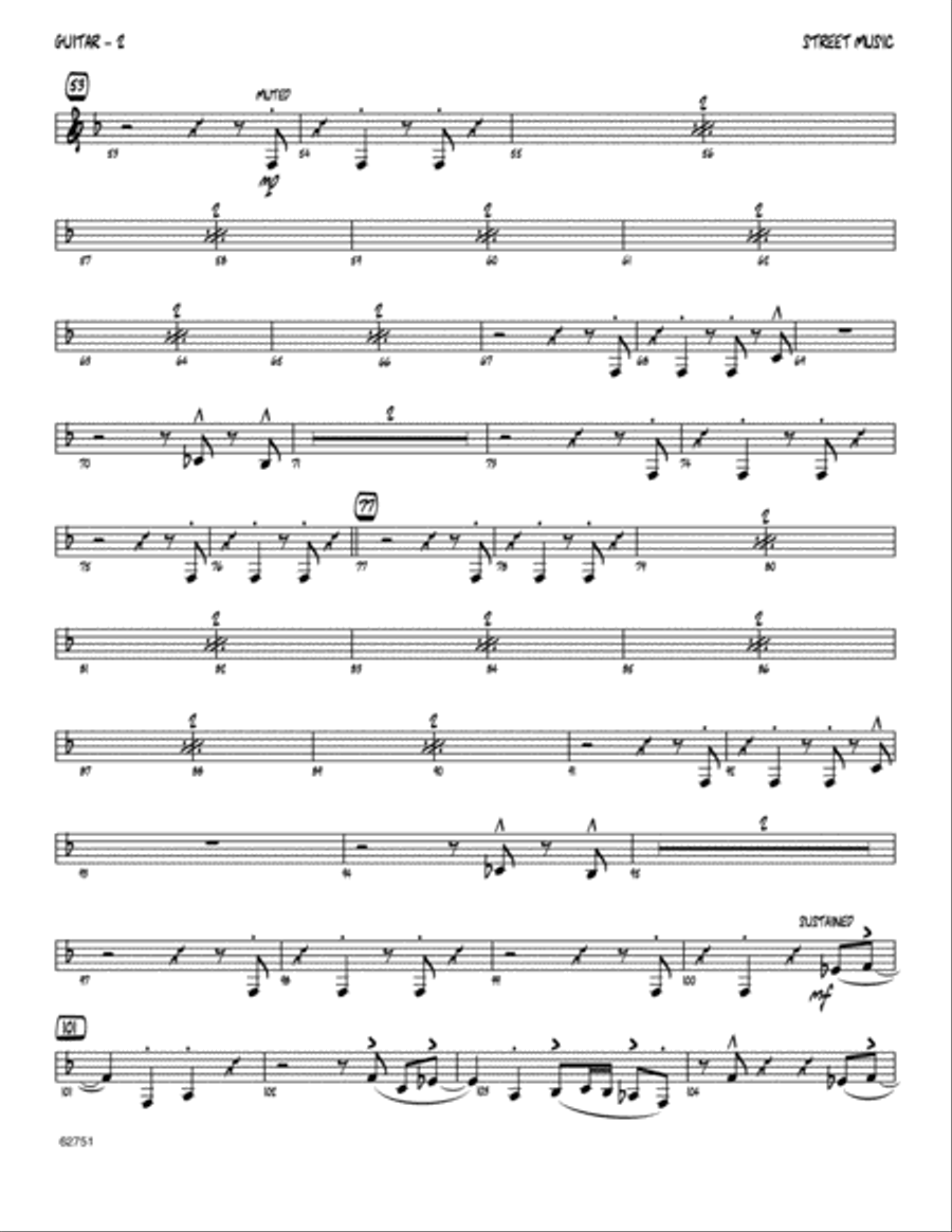 Street Music - Guitar Electric Guitar scores gallery preview page 2