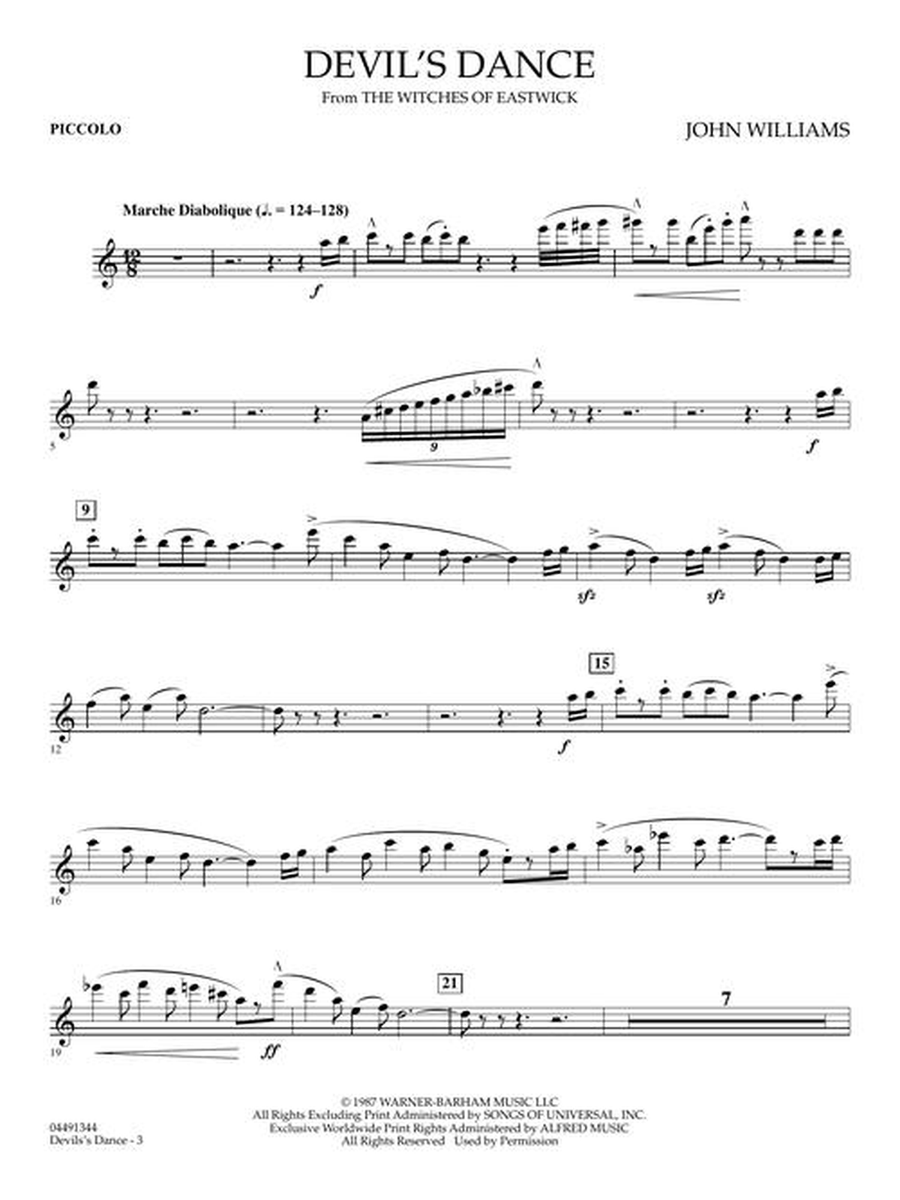 Devil's Dance (from The Witches of Eastwick) Full Orchestra scores gallery preview page 11