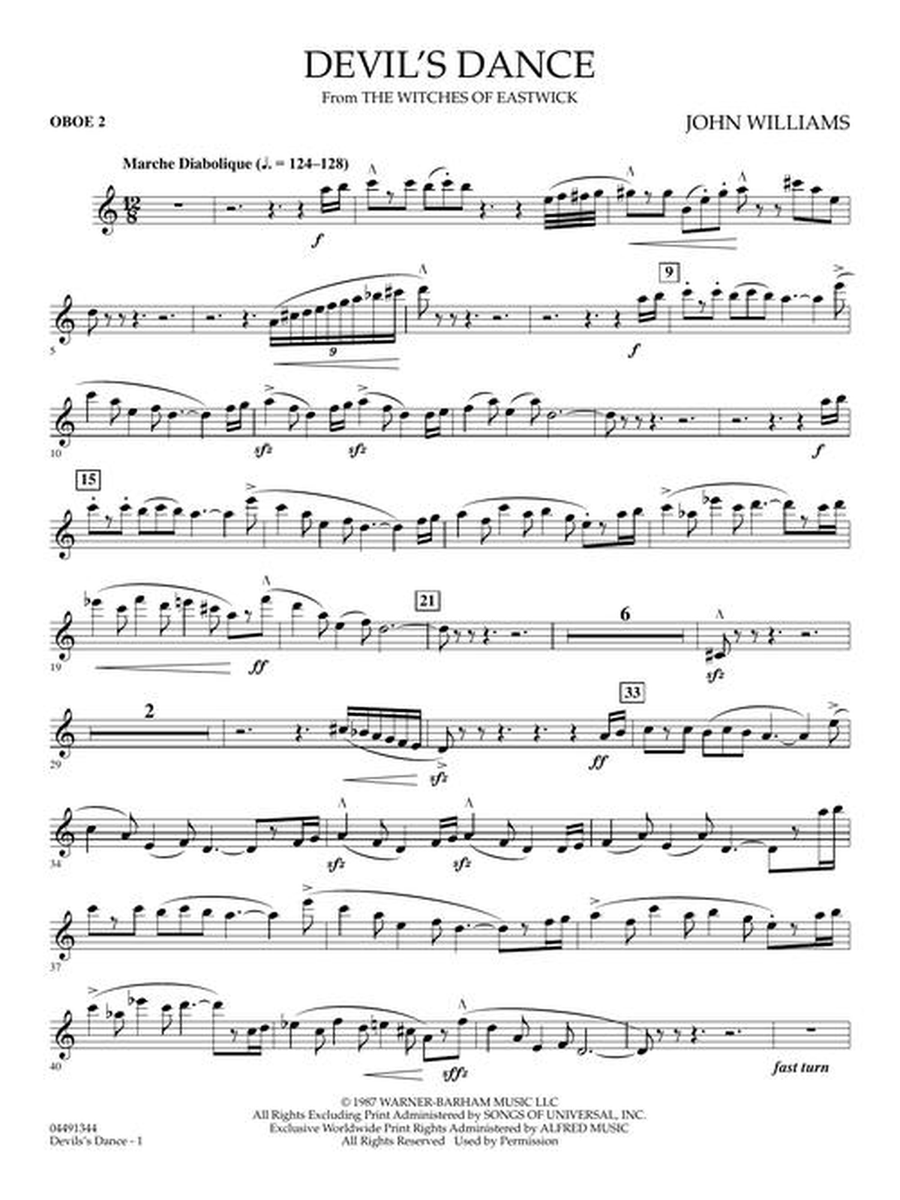 Devil's Dance (from The Witches of Eastwick) Full Orchestra scores gallery preview page 13