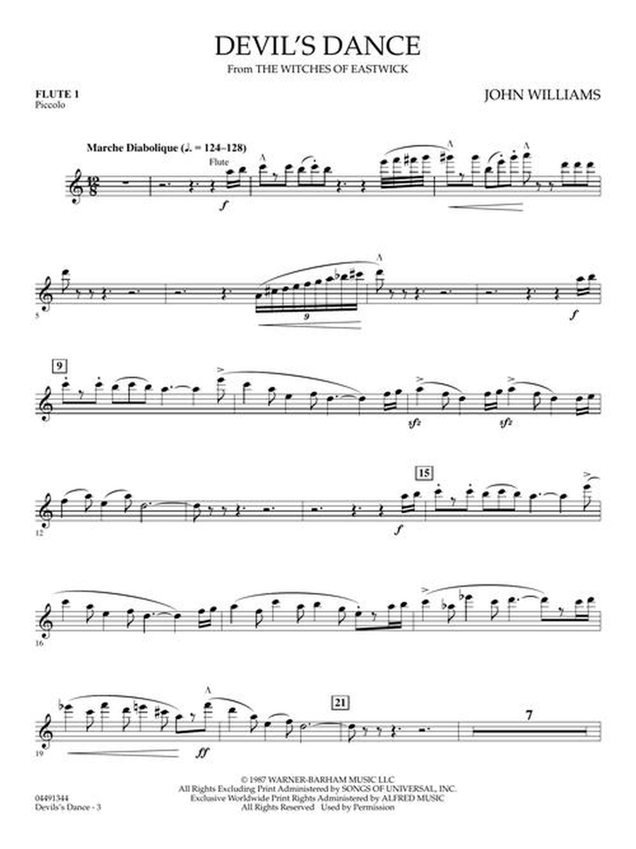 Devil's Dance (from The Witches of Eastwick) Full Orchestra scores gallery preview page 9